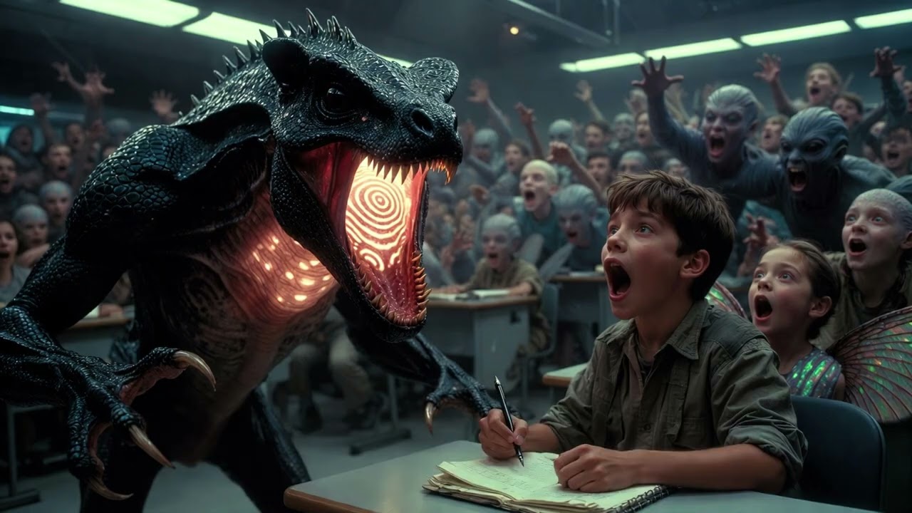 Human Classmate Yawns While Alien Professor Terrifies Everyone…