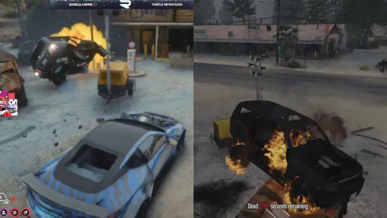 Double R Push Mr K into the Gas Pumps (Both POVs) | NoPixel GTA RP