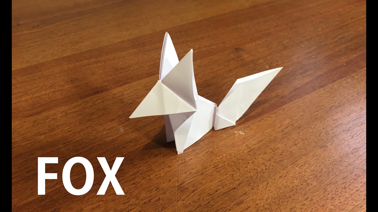 Paper FOX | Easy Origami FOX - tutorial | Paper Craft