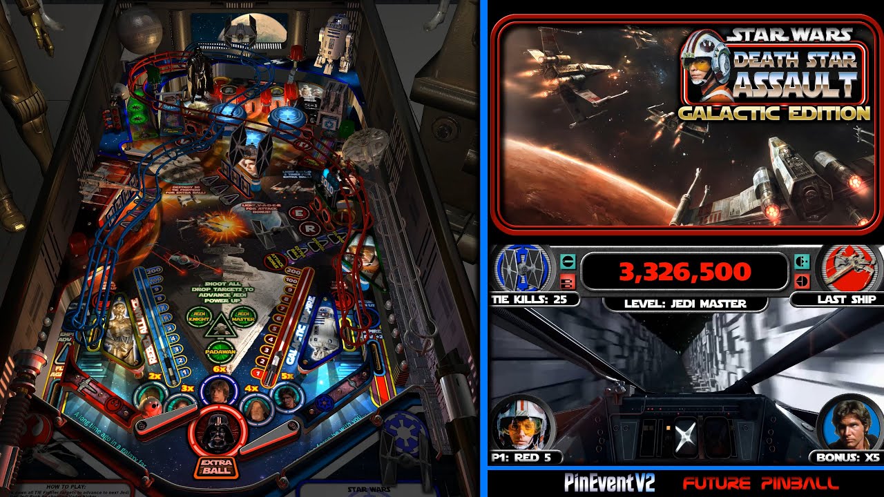 Star Wars: Death Star Assault - GALACTIC EDITION! Stunning pinball that will blow you away! (FP-BAM)