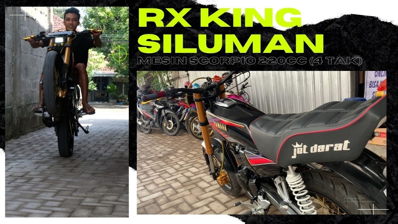 RXKING SILUMAN 220CC MESIN SCORPIO | RXKING SUPERMOTO | RXKING 4TAK