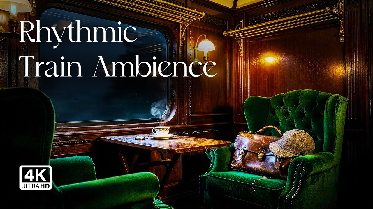 Midnight Express | Victorian Train Ambience for Intense Study (No Music)