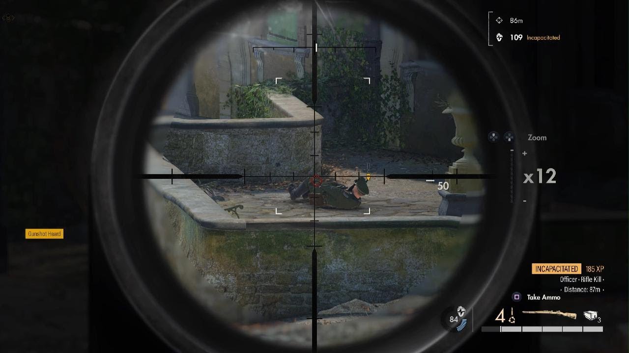 Sniper Elite Tip: Leg shots incapacitate