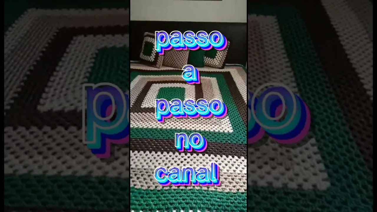 colcha de cama casal King Size passo a passo no canal
