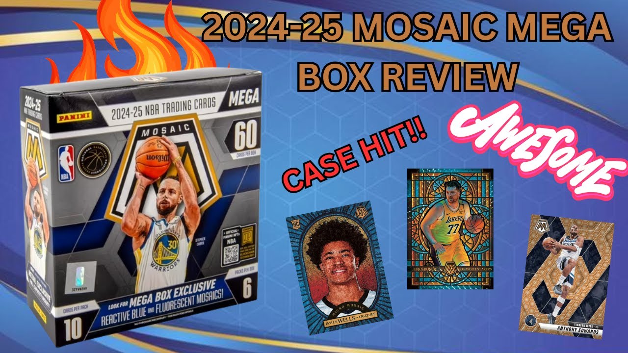THESE ARE🔥!!🏀2024-25 Mosaic Basketball Mega Box Review - HUGE ROOKIE HIT!!