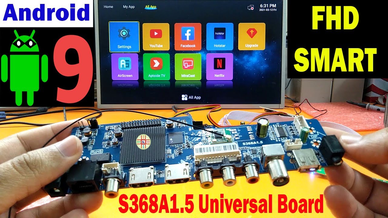 S368A1.5 Universal Smart Android Board Price, Features & Specifications in Urdu/Hindi