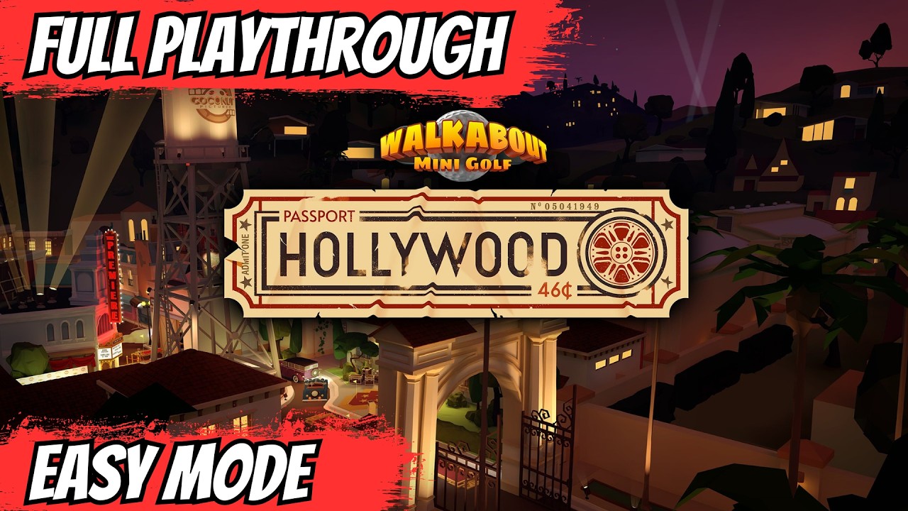 Мини-гольф Walkabout: поле из DLC Passport Hollywood | Обычный режим | Мета-квест
