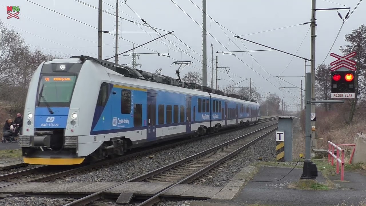 Železniční přejezd Málkov [P72] - 1.3.2024 / Czech railroad crossing