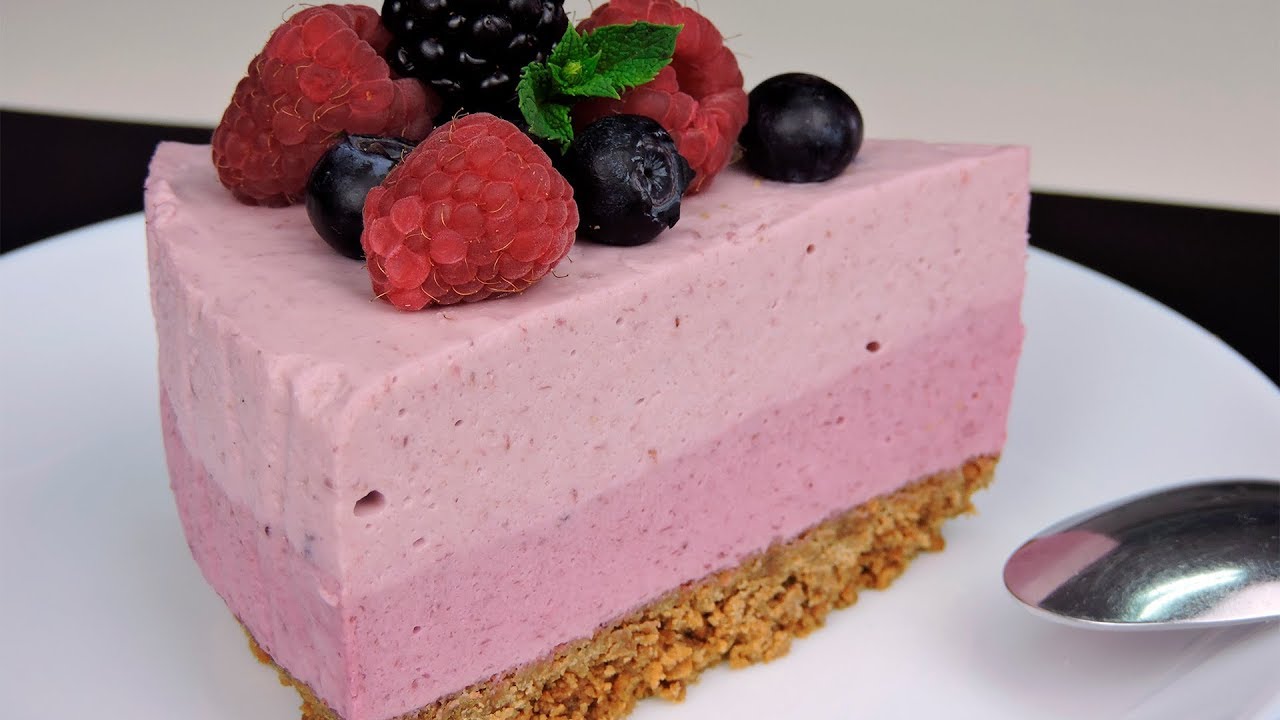 Tarta de queso con frutos rojos (sin horno)