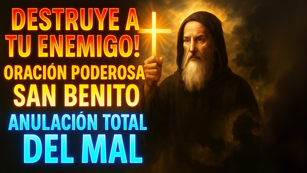 Oración Poderosa a San Benito 🙏🛡️ Elimina TODO MAL y Protege tu Hogar y Familia URGENTE ✨🔥