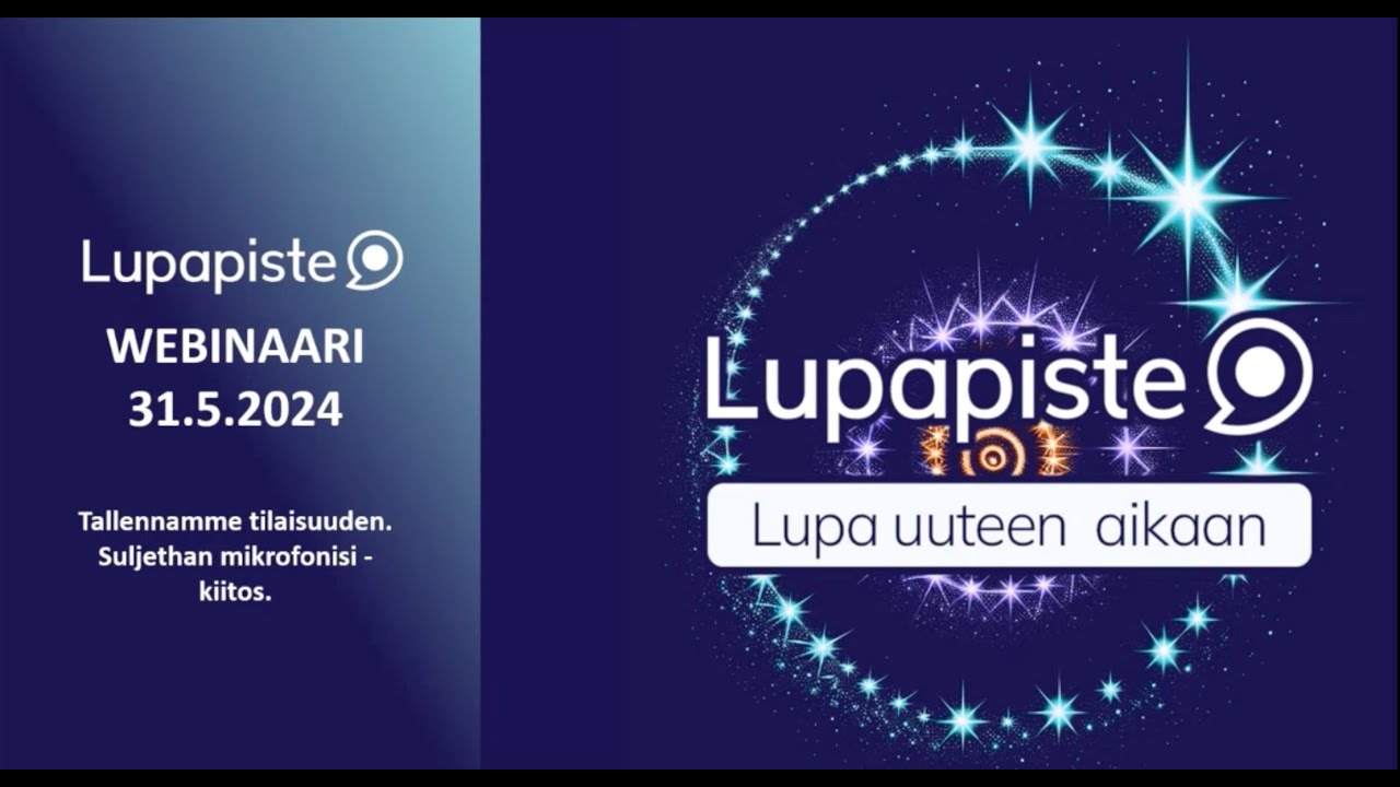 Lupapisteen webinaaritallenne 31.5.2024