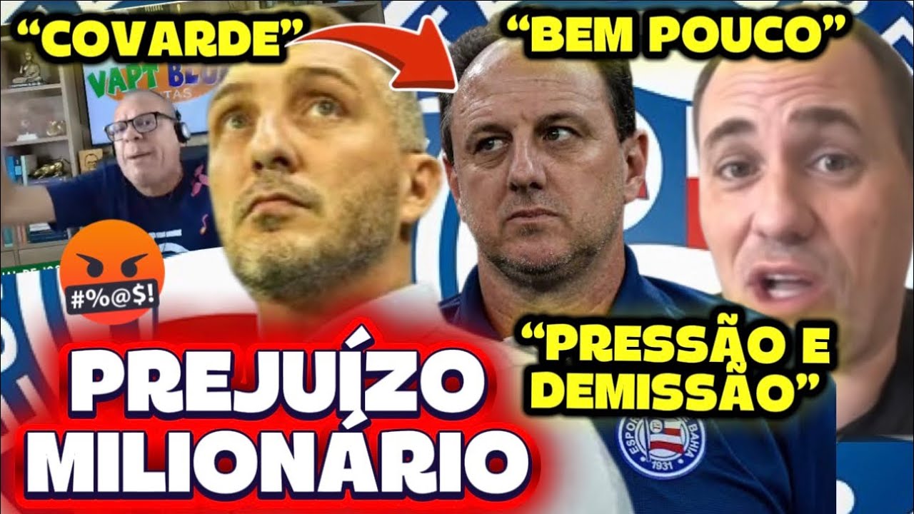 🔥💣🤬BAHIA, URGENTE: R$23MILHÕES DE PREJUÍZO;🔥MÁRCIO MARTINS, UOL ESPORTE, TONNBAHIA DETONAM CENI
