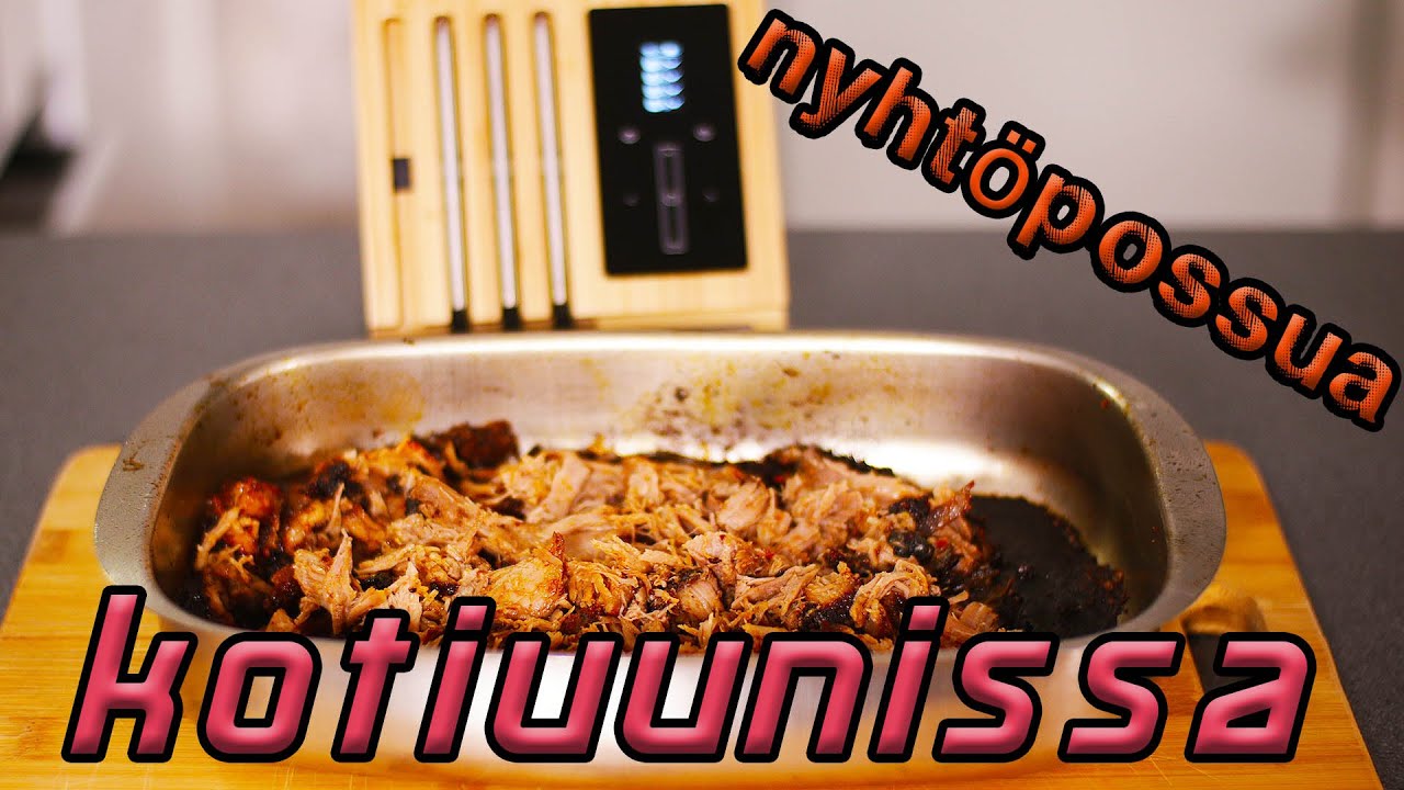 Nyhtöpossua (PULLED PORK) Kotiuunissa! | Karanteenikokki ep.8