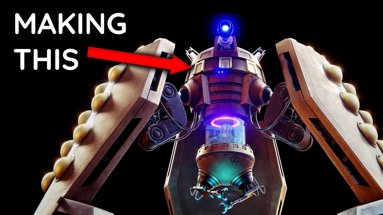 Creating the Dalek Emperor | Blender 3D Timelapse
