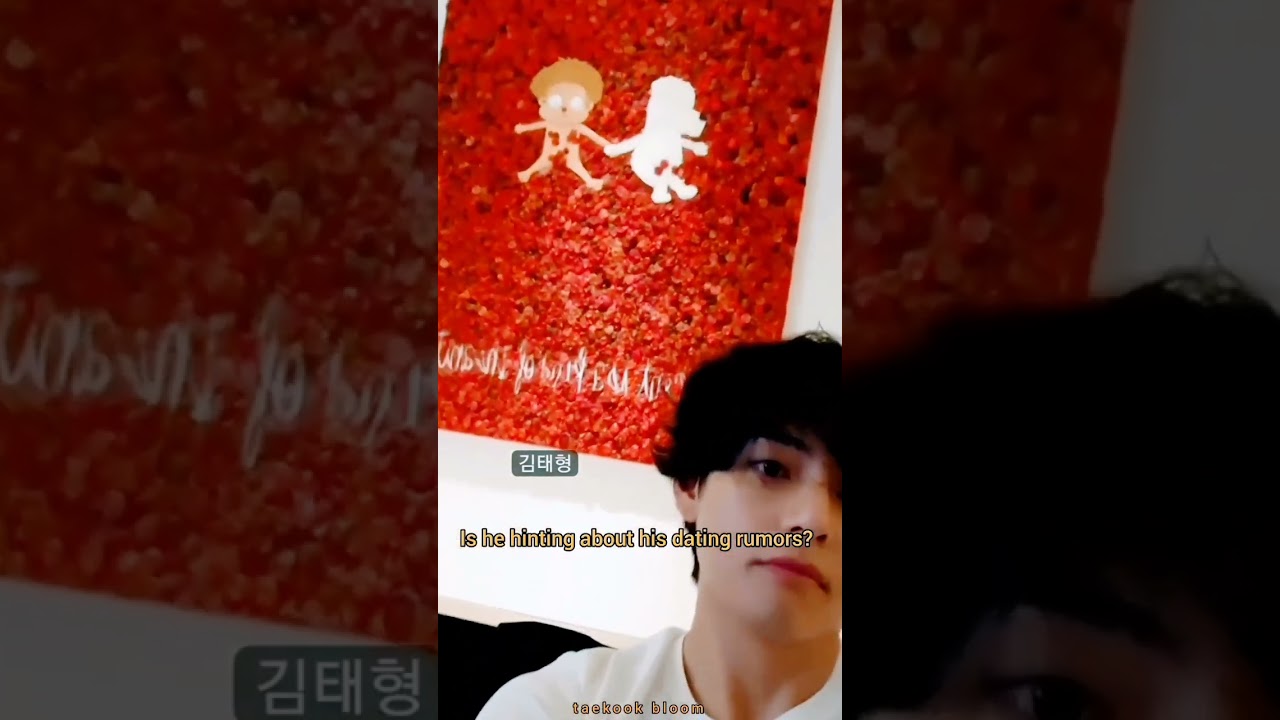 Taehyung hinting about his dating rumors⁉️ HE WANTS US TO KNOW 😷🚫!!! 