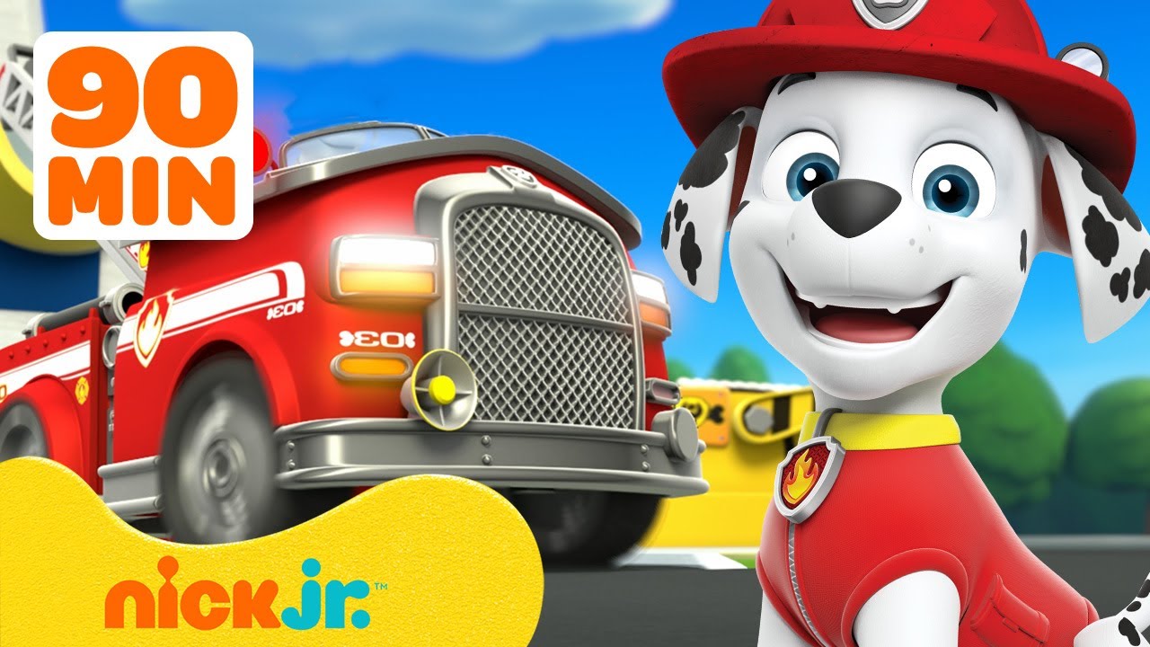 NAJLEPSZE akcje ratunkowe Marshalla i jego wozu strażackiego! 🚒 90 minut | Nick Jr. Polska