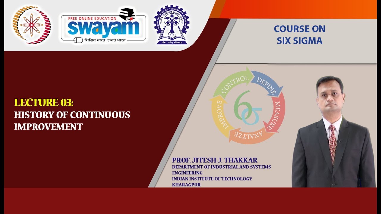 Lecture 03: History of continuous improvement