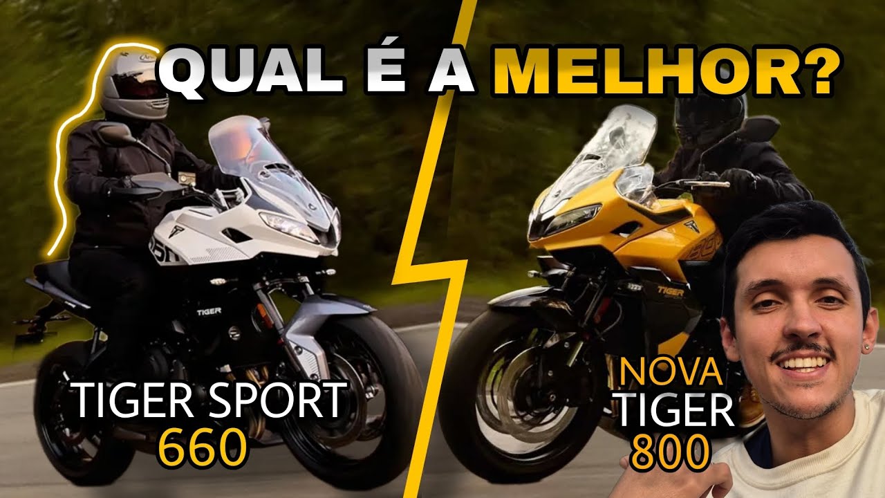 Qual a MELHOR? Triumph Tiger 800 Sport vs Tiger 660 Sport – Testei as Motos e Revelei Tudo!