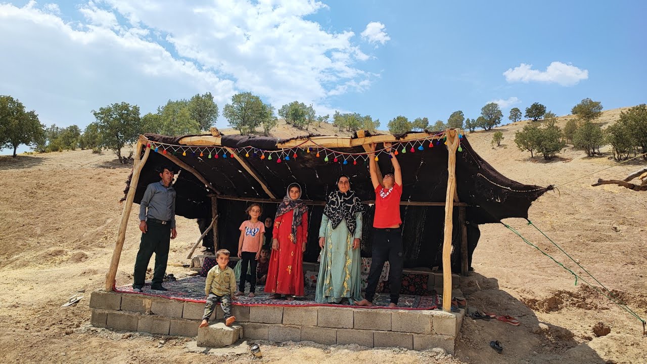 Erecting Legacy: Crafting the Black Tent of Bakhtiari 🏕️ | ROSTA Nomads Lifestyle