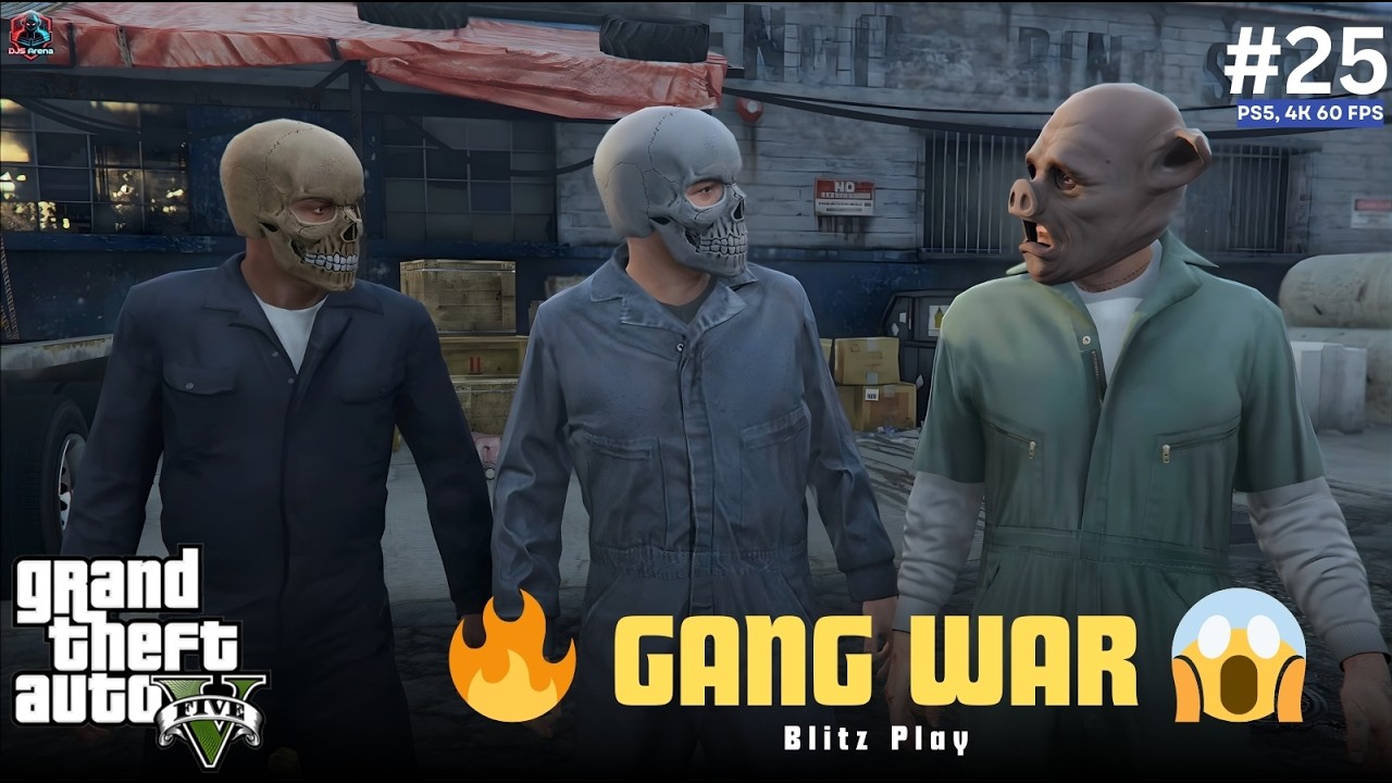 Franklin & Lamar Gang War! 😱 Hood Safari + Blitz Play Plan | GTA 5 Hindi Gameplay #25