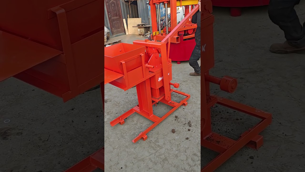 EX2-40 manual clay soil interlocking brick making machine #exmork