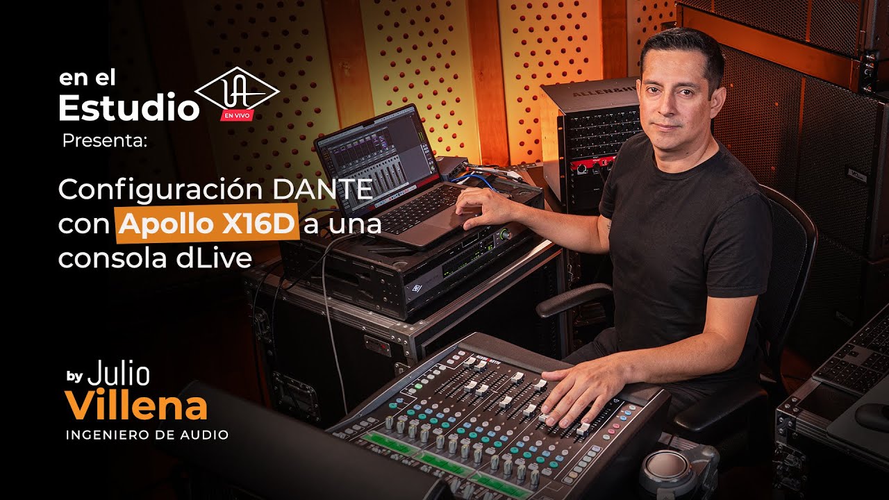 Julio Villena: Configuraci&oacute;n DANTE con Apollo X16D a un consola dLive #enelEstudioUA