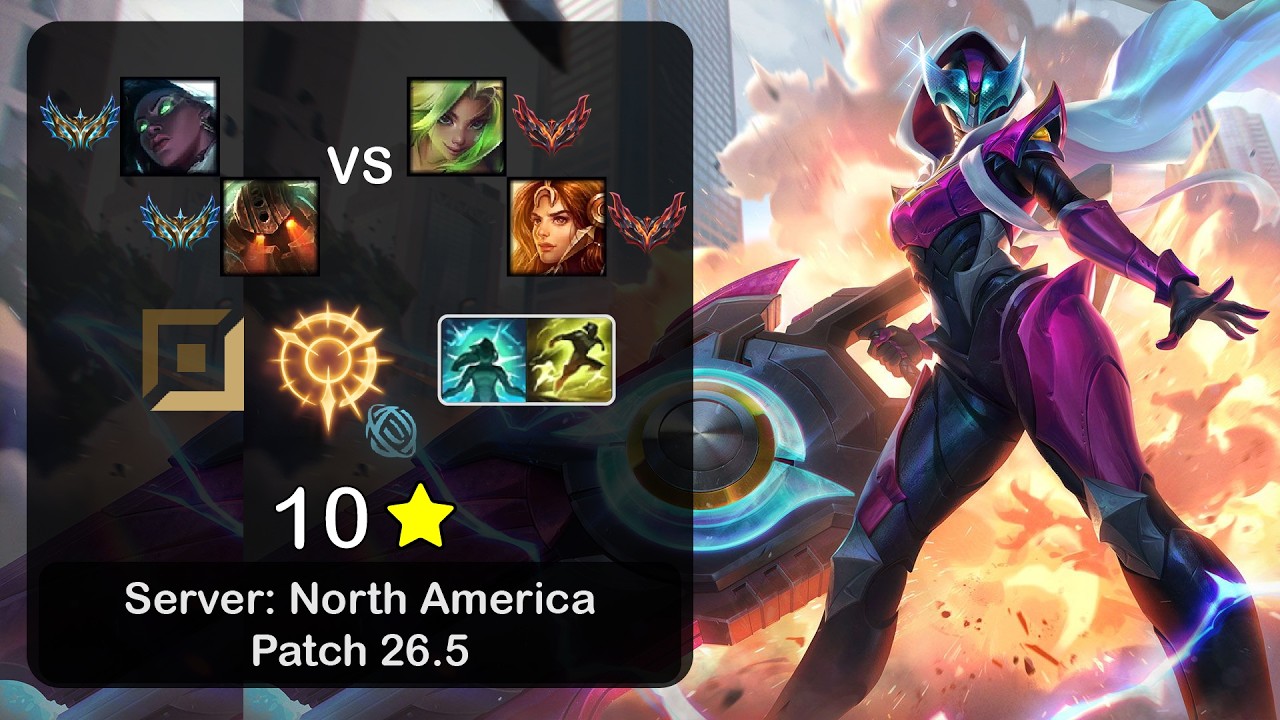 Senna ADC + Nautilus vs Zeri + Leona - NA Challenger - Patch 26.5