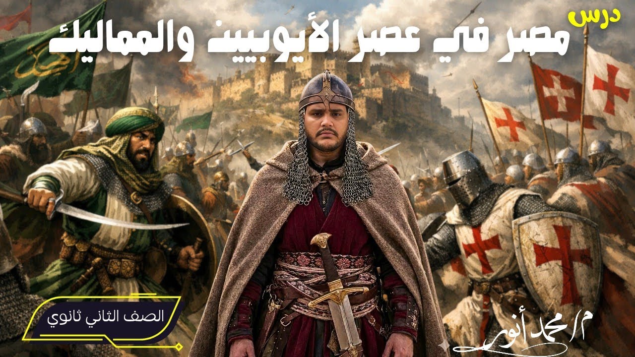 درس مصر في عصر الأيوبيين والمماليك | الجزء الأول | تاريخ تانية ثانوي | الدرس الرابع | 2026