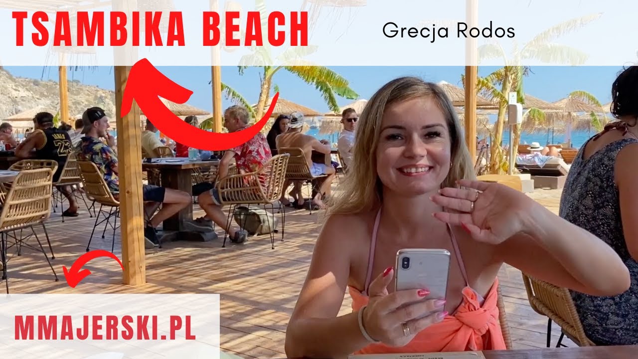 Grecja plaża TSAMBIKA Beach RODOS