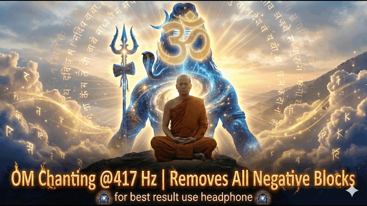 Divine OM Chanting @417 Hz | Dissolve Negativity & Find Deep Peace