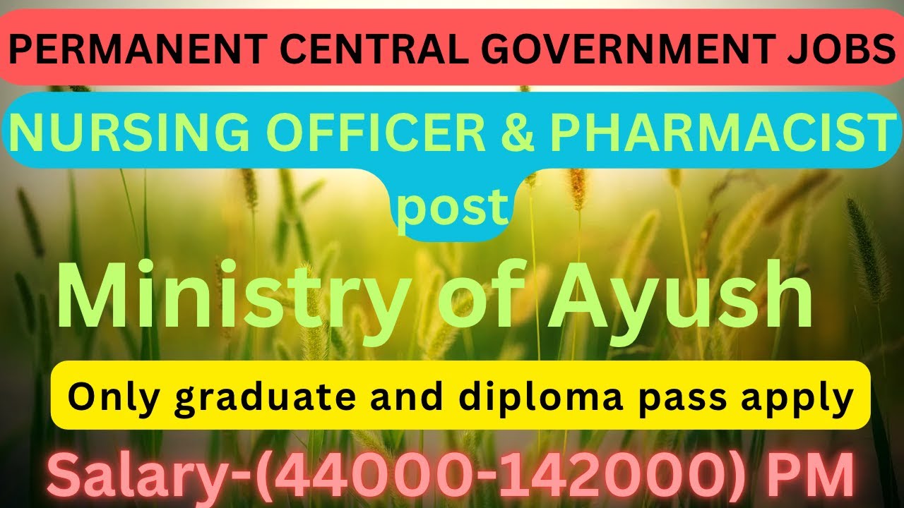 Permanent non teaching post|AIIA|only graduate pass apply 