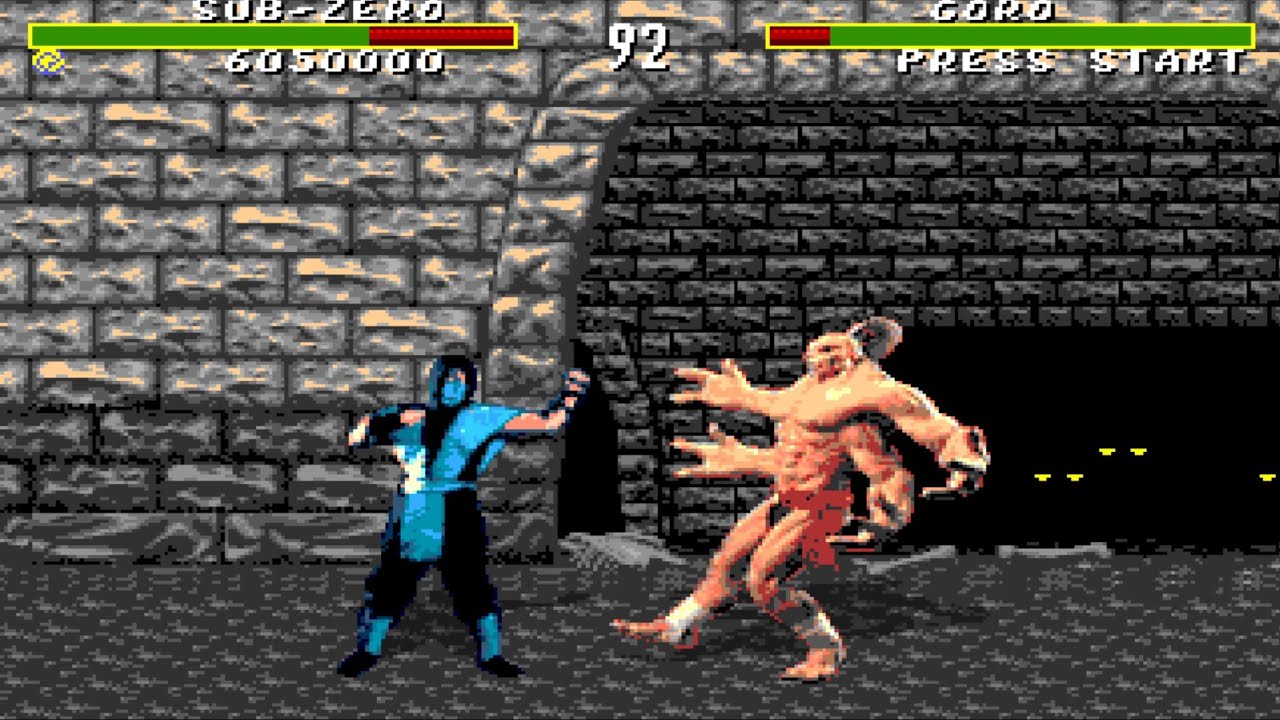 Mortal Kombat: Legacy Collection my arcade run as Sub-Zero without losing a continue in MK SEGA MD#2
