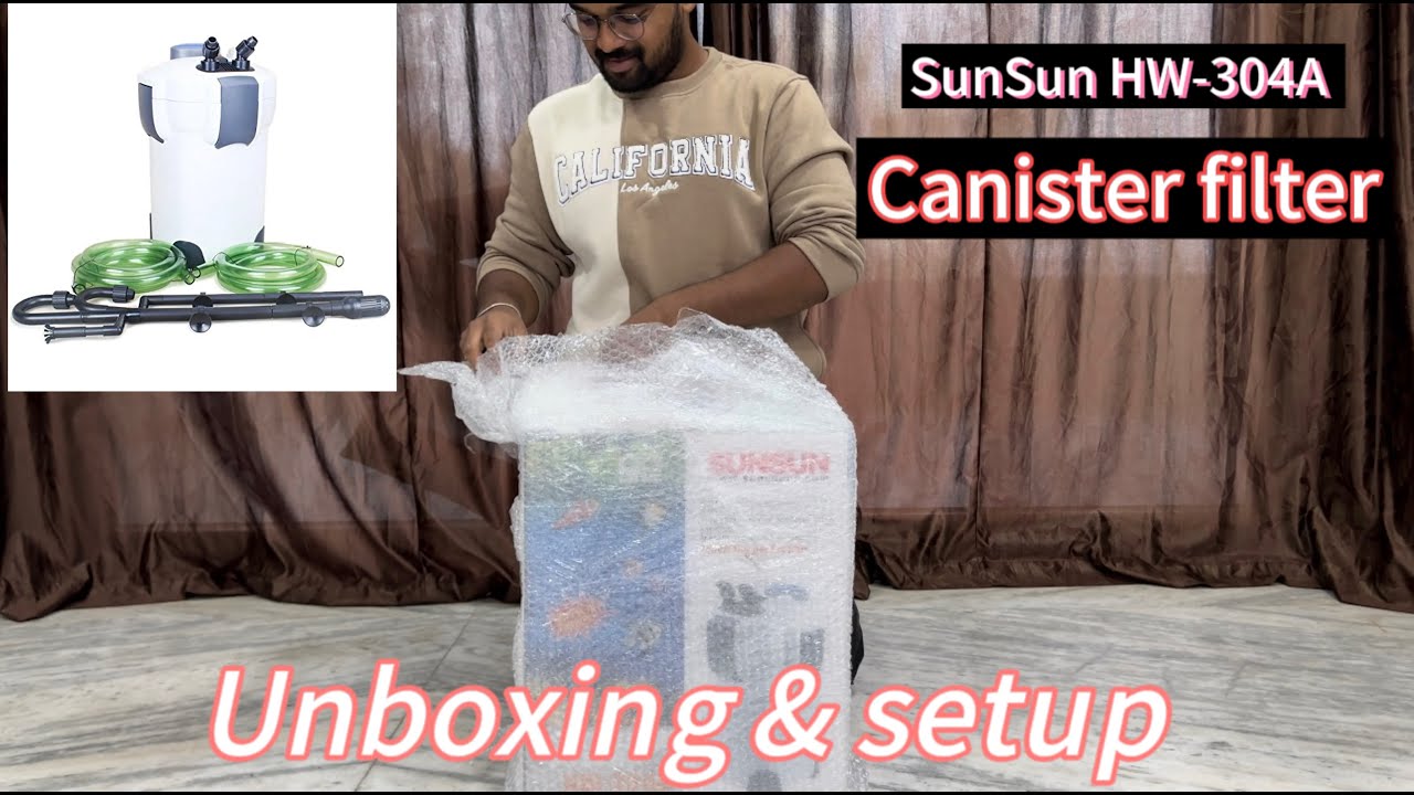 UNBOXING & SETUP || Sun sun HW-304A external canister filter || Best Filtration For Monster Tank