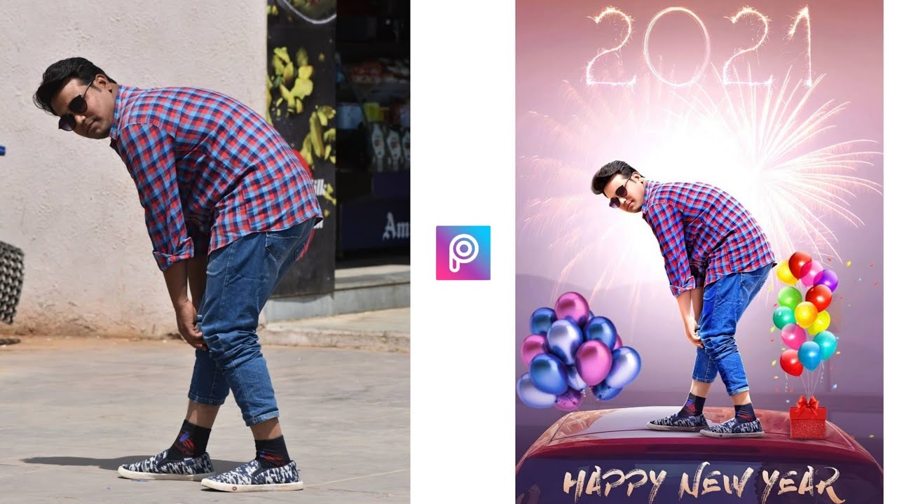 2021 Happy New Year Photo Editing in PicsArt | 30 seconds photo editing tutorial |2021 Photo Editing