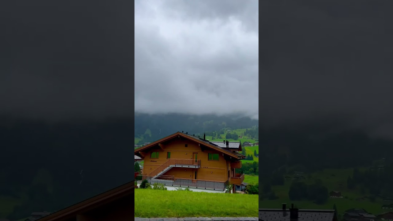 Beautiful Switzerland in rainy day 🇨🇭 #travel #switzerland