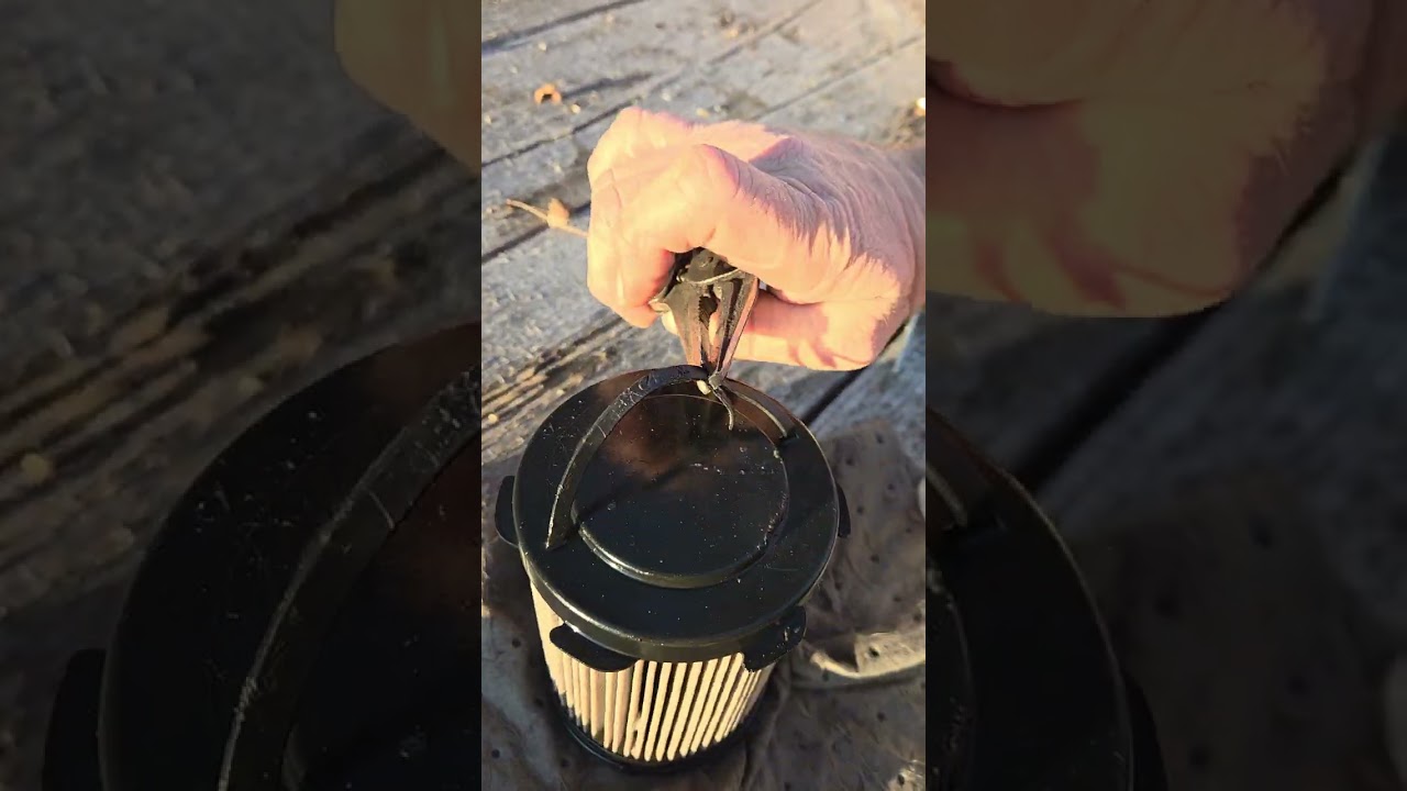 2020 RAM, 6.7 cummins, water separation fuel filter stuck, and won't come out.