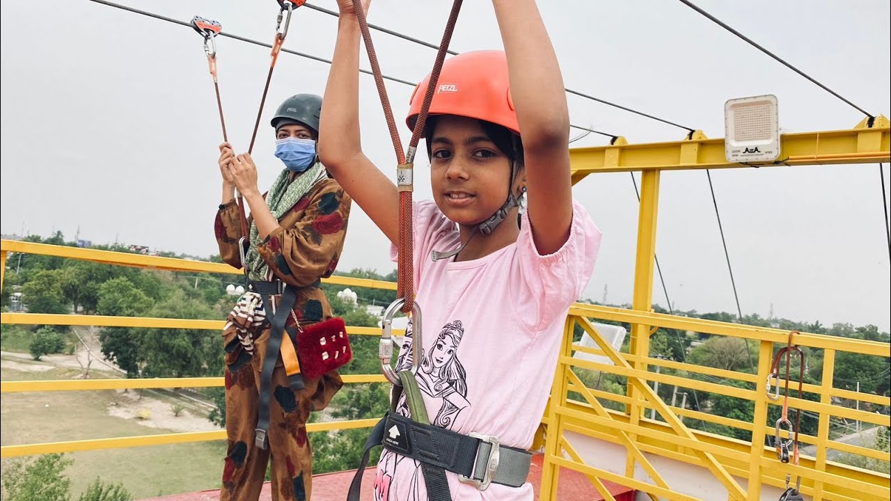 ZIPLINE BAHAWALPUR 😻 bachay daray huway thy 💥