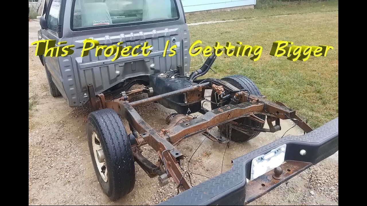 Mazda B2200 Axle Swap & Bed Removal. This is turning into a big project!