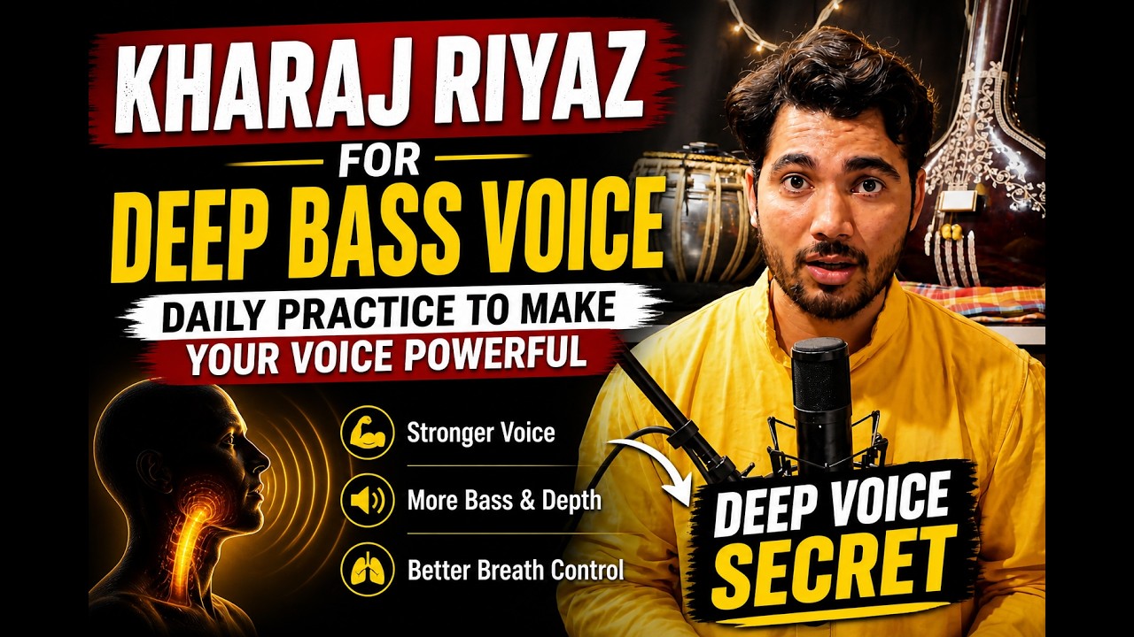 Kharaj Riyaaz Benefits  | Lower Notes practice | Indian classical vocal music lessons for beginners