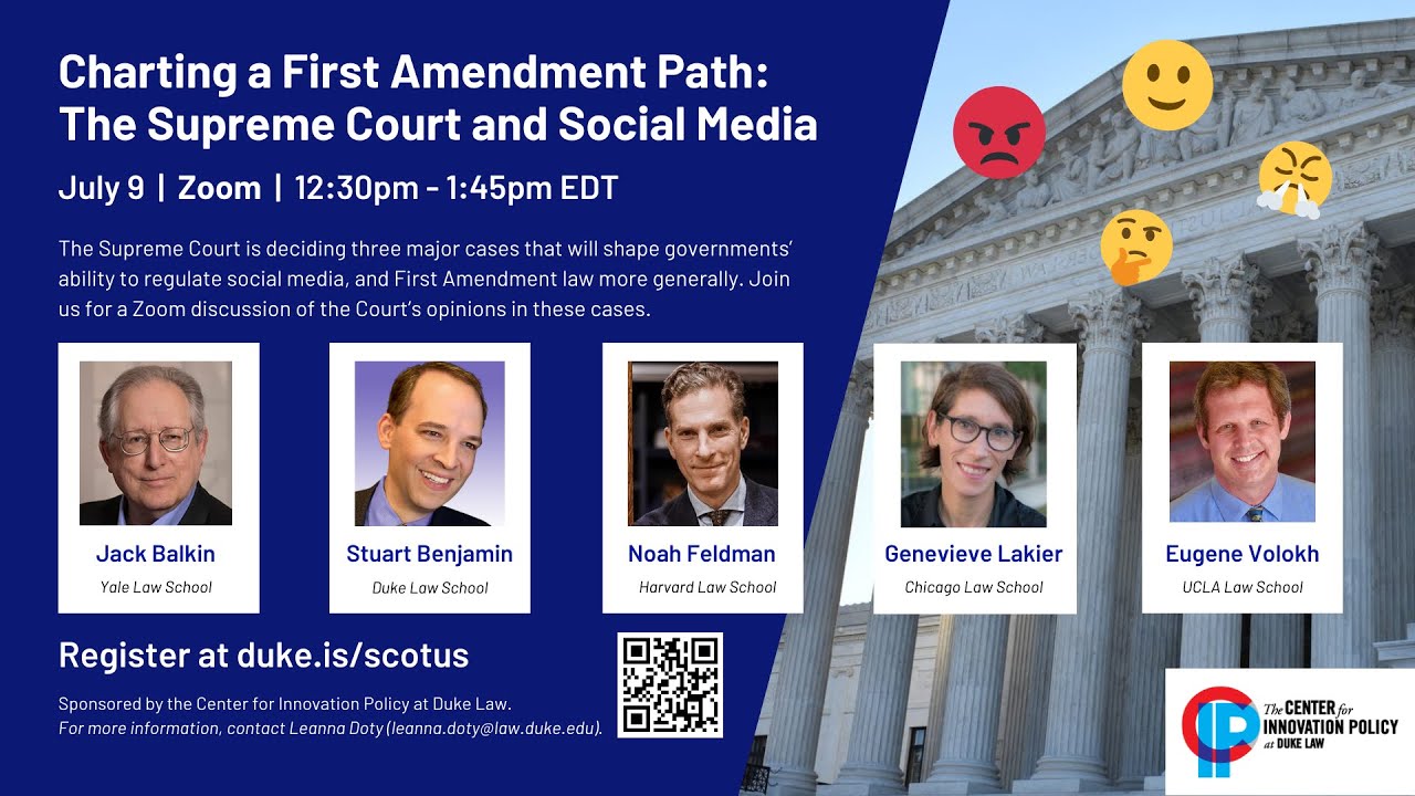 Center for Innovation Policy | Charting a First Amendment Path: The Supreme Court and Social Media