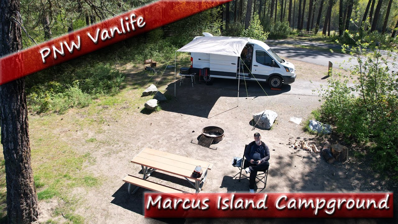 PNW Vanlife - Marcus Island Campground - Traeger Pizza?