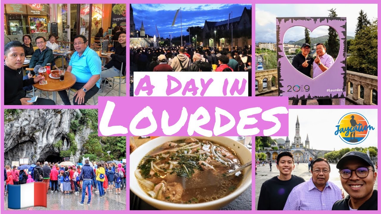 VISITING LOURDES FRANCE - Where to Eat in Lourdes - Travel Vlog