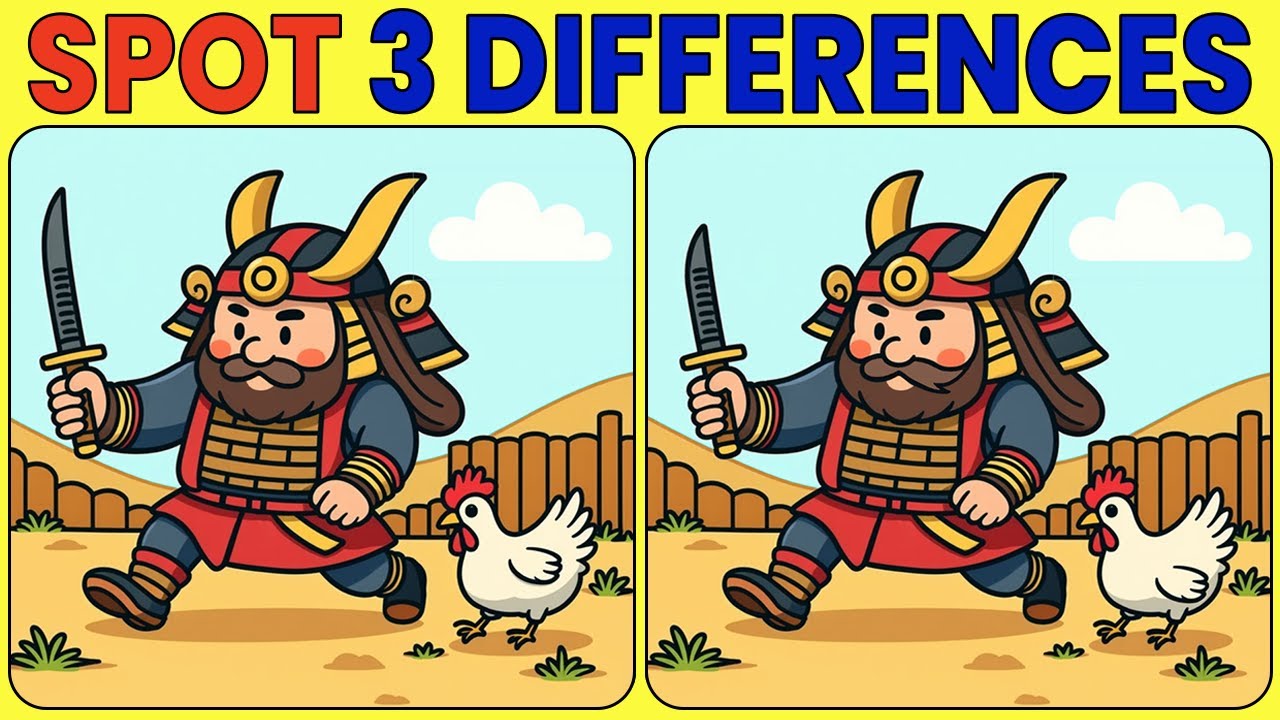 Hidden Differences: Spot 3 Differences!