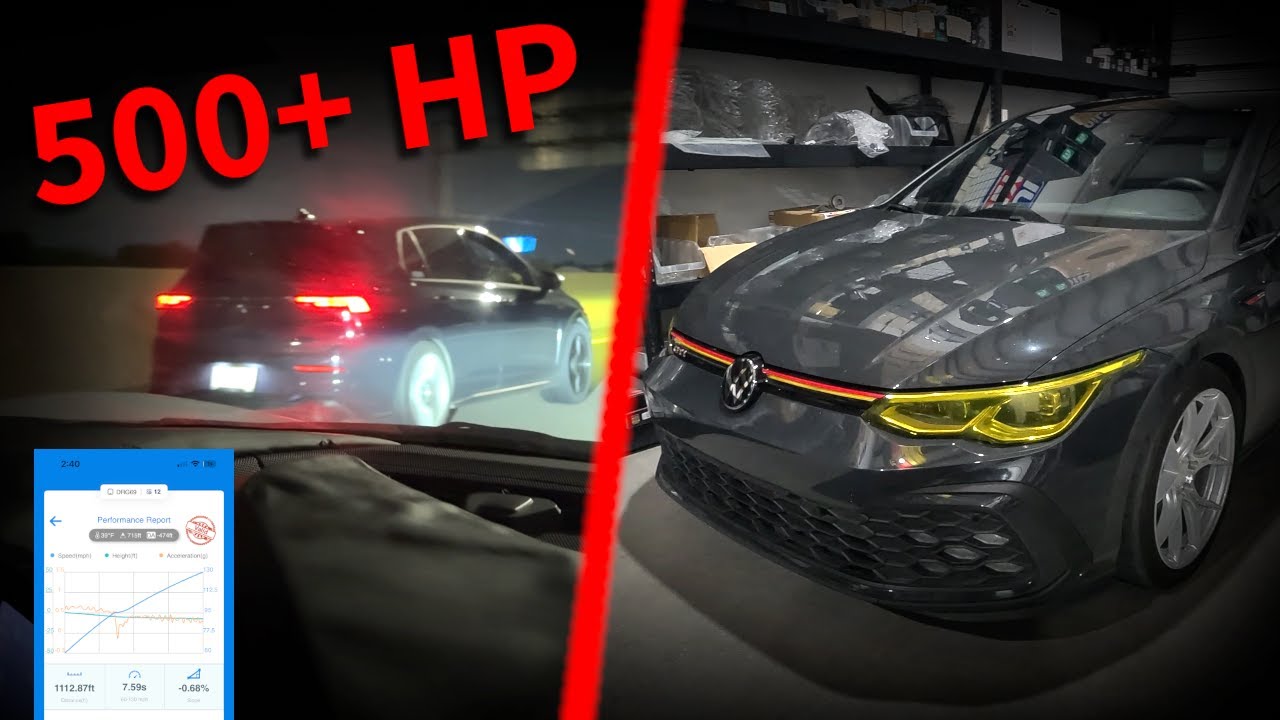 World's Fastest MK8 GTI Port Injection + Flex vs C8 Corvette & 60-130 | GERSpeed x United Motorsport
