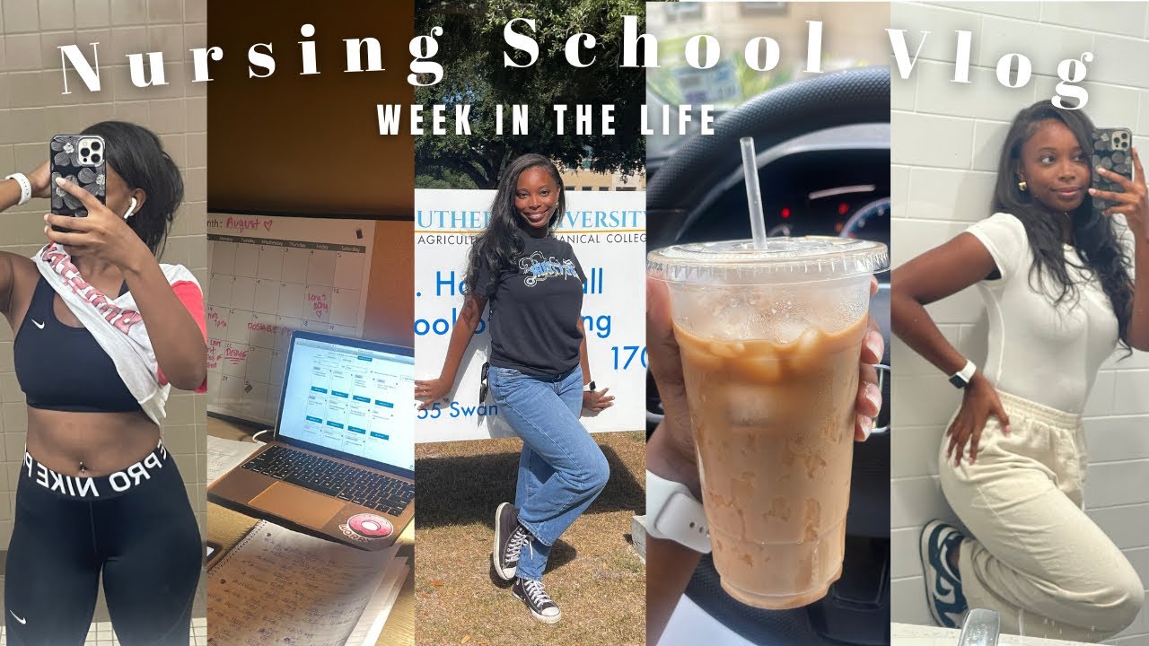 WEEK IN THE LIFE OF A NURSING STUDENT: last first day + trader joes haul + coffee @ home + gym