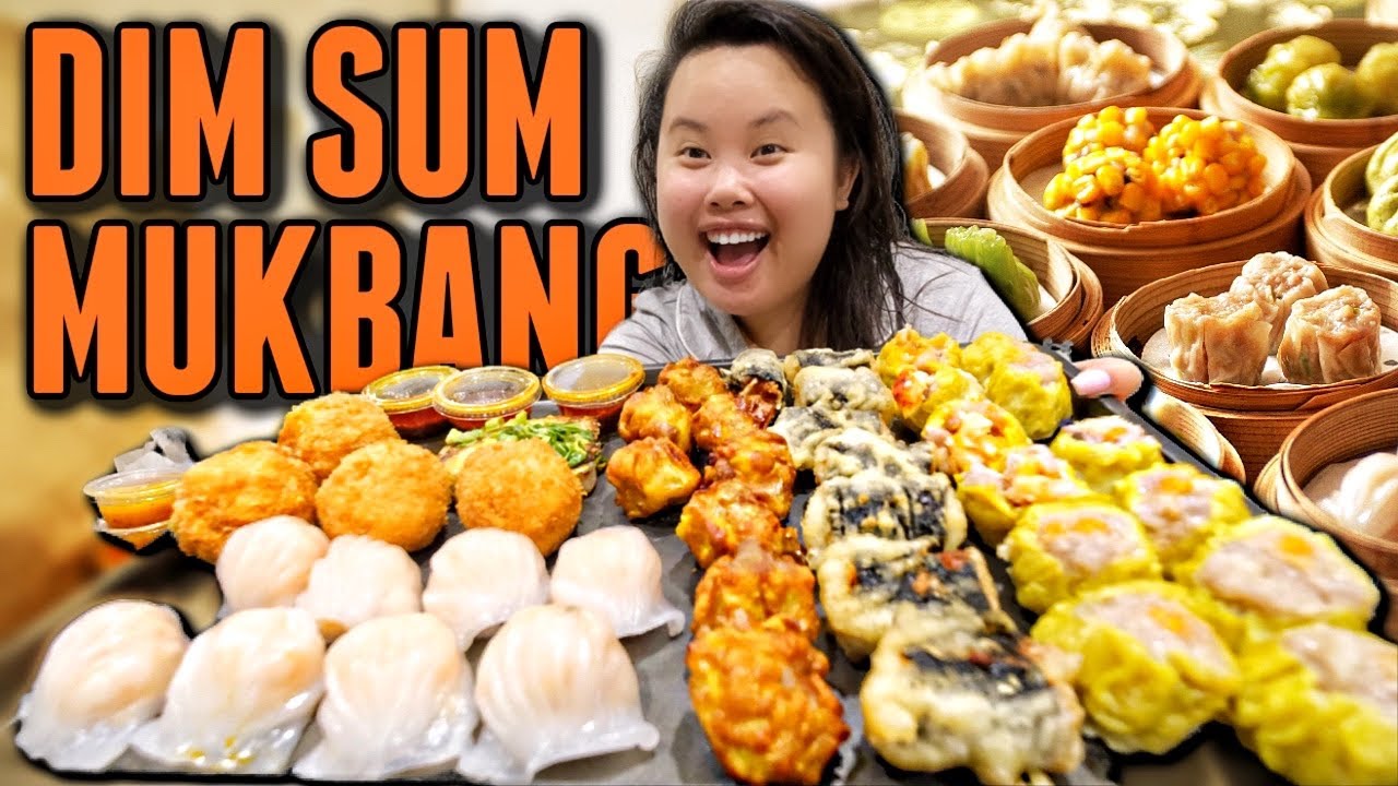 DIM SUM MUKBANG 먹방 SIU MAI (SHUMAI) + HAR GOW + FRIED SHRIMP BALLS + FRIED SEAWEED ROLLS EATING SHOW
