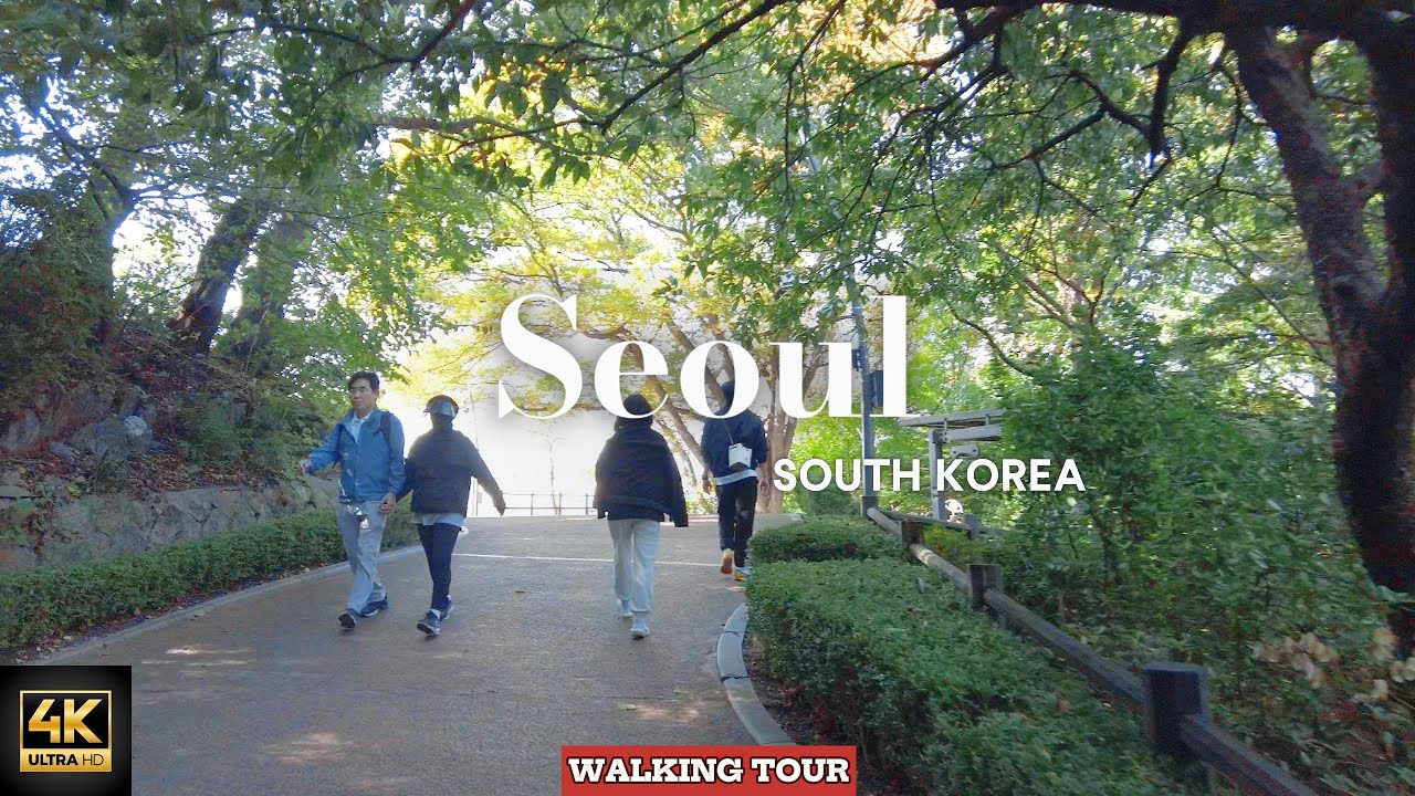 Let's Walk | BEAUTIFUL Hike to N Seoul Tower Namsan Park Walking Tour South Korea 🇰🇷