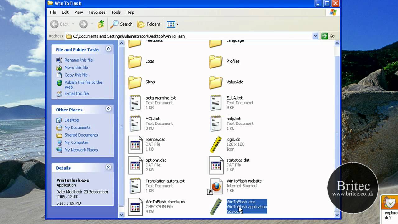WinToFlash: создание загрузочного USB-установщика для Windows 7 - XP и Vista от Britec