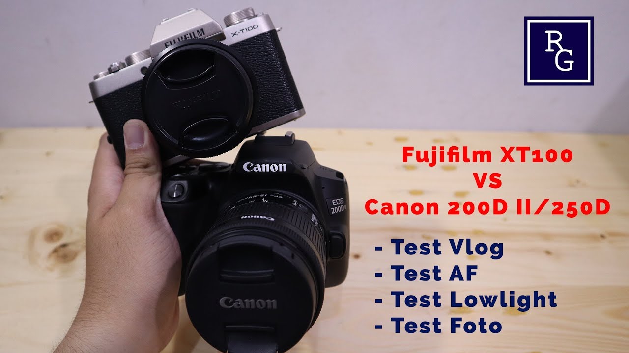 Review Fujifilm XT100 vs Canon 200D Mark II/250D/SL3