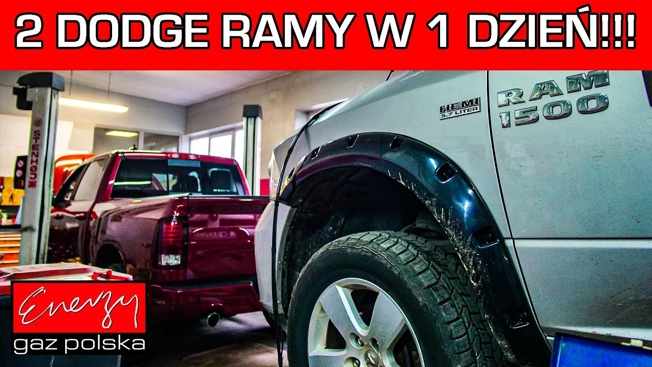 2X DODGE RAM w ENERGY GAZ POLSKA! Tak montujemy LPG do amerykańskich PICK-UP&Oacute;W! Co za MONTAŻE!